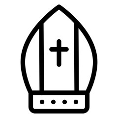 
Scary cross tombstone, christian graveyard in modern solid style

