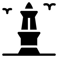 
National jakarta building vector, indonesean landmark 
