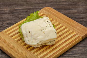 Halloumi cheese with mint for grill