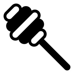 
A vector of honey dipper, editable icon 
