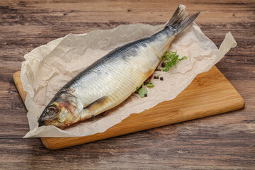 Salted Herring fish with pepper