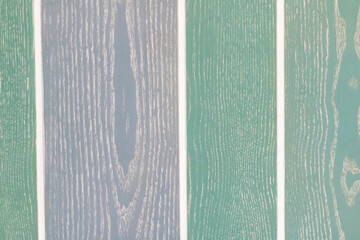Fototapeta premium Strip pattern of green and blue wood pattern