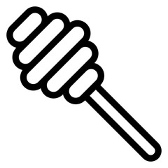 
A vector of honey dipper, editable icon 
