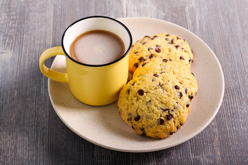 Homemade chocolate chip cookies