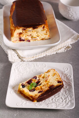 Lviv syrnyk – ukrainian fruit cheesecake