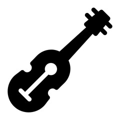 
A musical guitar vector, traditional music concept 
