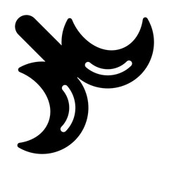 
Worries battle blades, filled icon 
