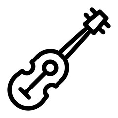 
A musical guitar vector, traditional music concept 
