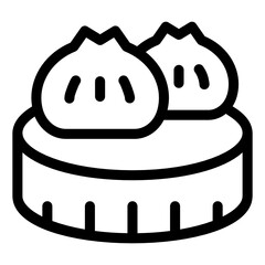 
Mochi, a delicious food icon in glyph style.
