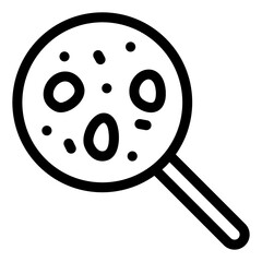 
Delicious sugar lollipop, solid icon
