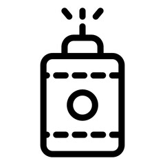 
Talcum powder bottle glyph icon
