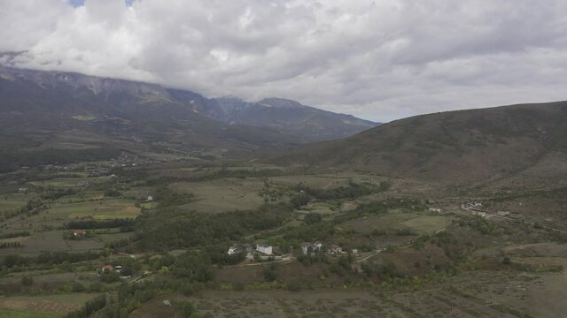 Aerial, SH23 Towards Fierza And Valbone Valley, Albania