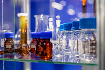 medical flasks empty containers glass