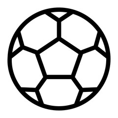 
A checkered ball icon design, football solid vector style 
