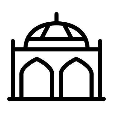 recommend clip art: 
                    A glyph design icon of badshahi mosque 
                    