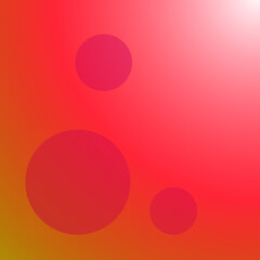 Red abstract background with circles