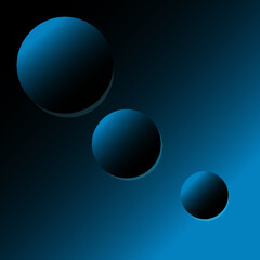 blue background with circles