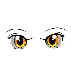Eye design for manga cartoons
