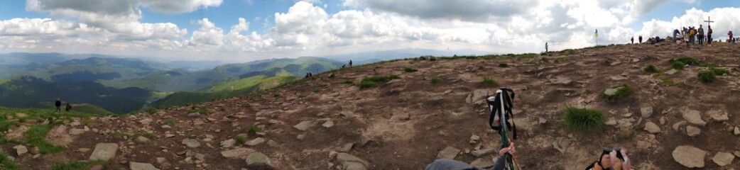 
Mountain panorama of the Carpathians Ukraine