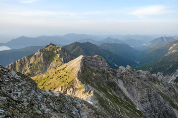Fototapeta na wymiar Sunset in the Bavarian Alps, Germany