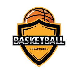 basketball logo for sport team, Vector illustration