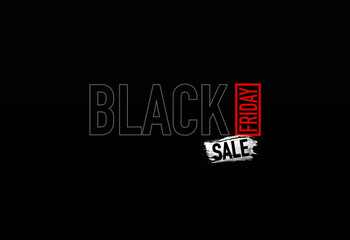 Big sale festival poster on Black Friday with black background.