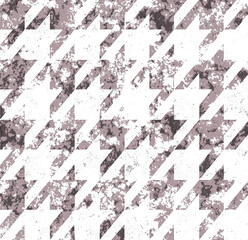 Abstract Houndstooth Speckled Pattern
