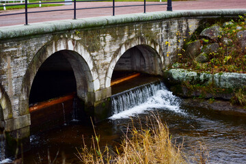 Fototapeta premium old bridge over the river