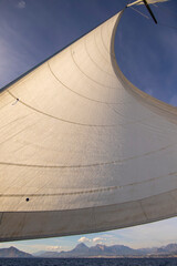 sail on a yacht at sea