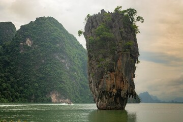tropical island in the ocean