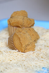 Original steamed sponge cake from Indonesian specialties.