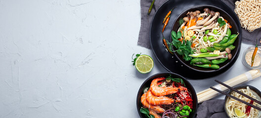 Various of Asian meals