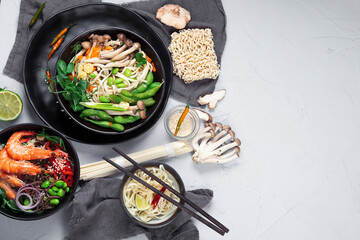 Various of Asian meals