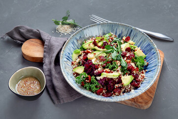 Quinoa salad with grapefruit