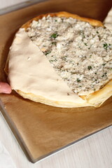 Cover head of Pastry Case. Making Salmon in Puff Pastry Series.