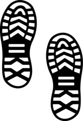 Vector illustration of the footprint