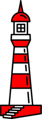 Vector illustration of the lighthouse