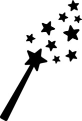 Vector illustration of the magic wand