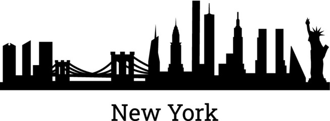 Vector illustration of the New York City skyline