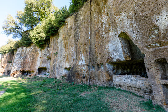 Sutri, borgo etrusco in Tuscia, Lazio, Viterbo, Italia