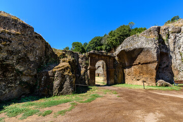Sutri, borgo etrusco in Tuscia, Lazio, Viterbo, Italia