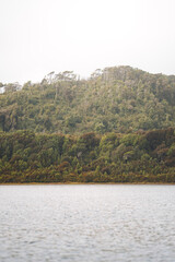 lake and mountains