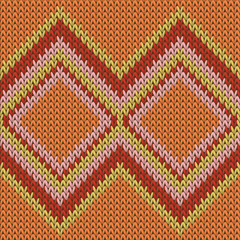 Natural rhombus argyle knitted texture geometric 