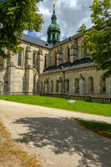 Fototapeta na wymiar Zisterzienserabtei Kloster Ebrach, Landkreis Bamberg, Oberfranken, Franken, Bayern, Deutschland