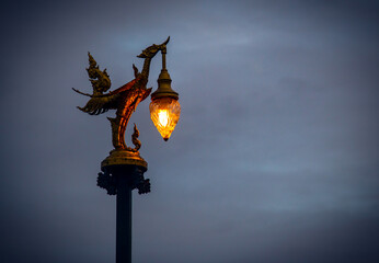 street lamp in the night
