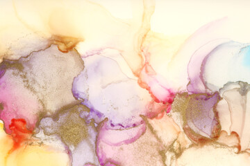 Art Abstract painting blots background. Alcohol ink colors. Marble watercolor texture.