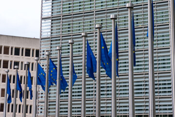 Berlaymont Building Headquarters of the EU in Brussels