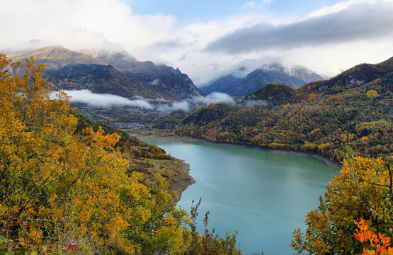 Bubal lake in Tena Valley, Huesca province, Spain