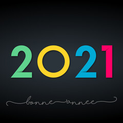 2021 - Bonne année moderne simple