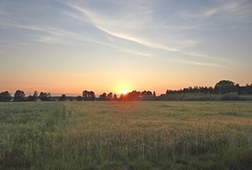 Obraz premium zachód słońca